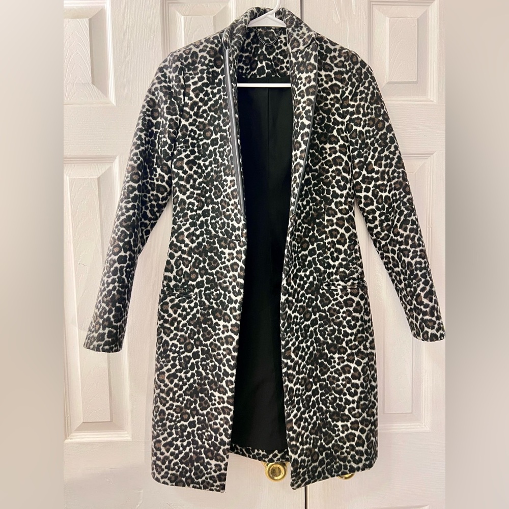 All saints wool and leather coat.Size 0,fits US size 0-2.Used lightly, like new.